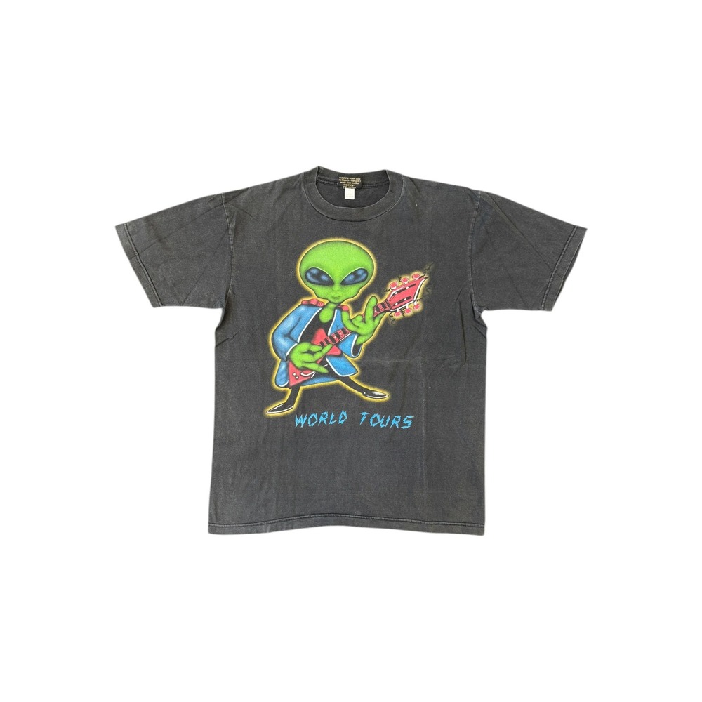 Alien Workshop T-Shirt Mens XL Black Good Aliens 90s World Tours Graphic Tee